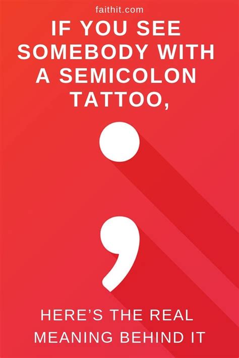 The meaning behind the semi colon and other mental .